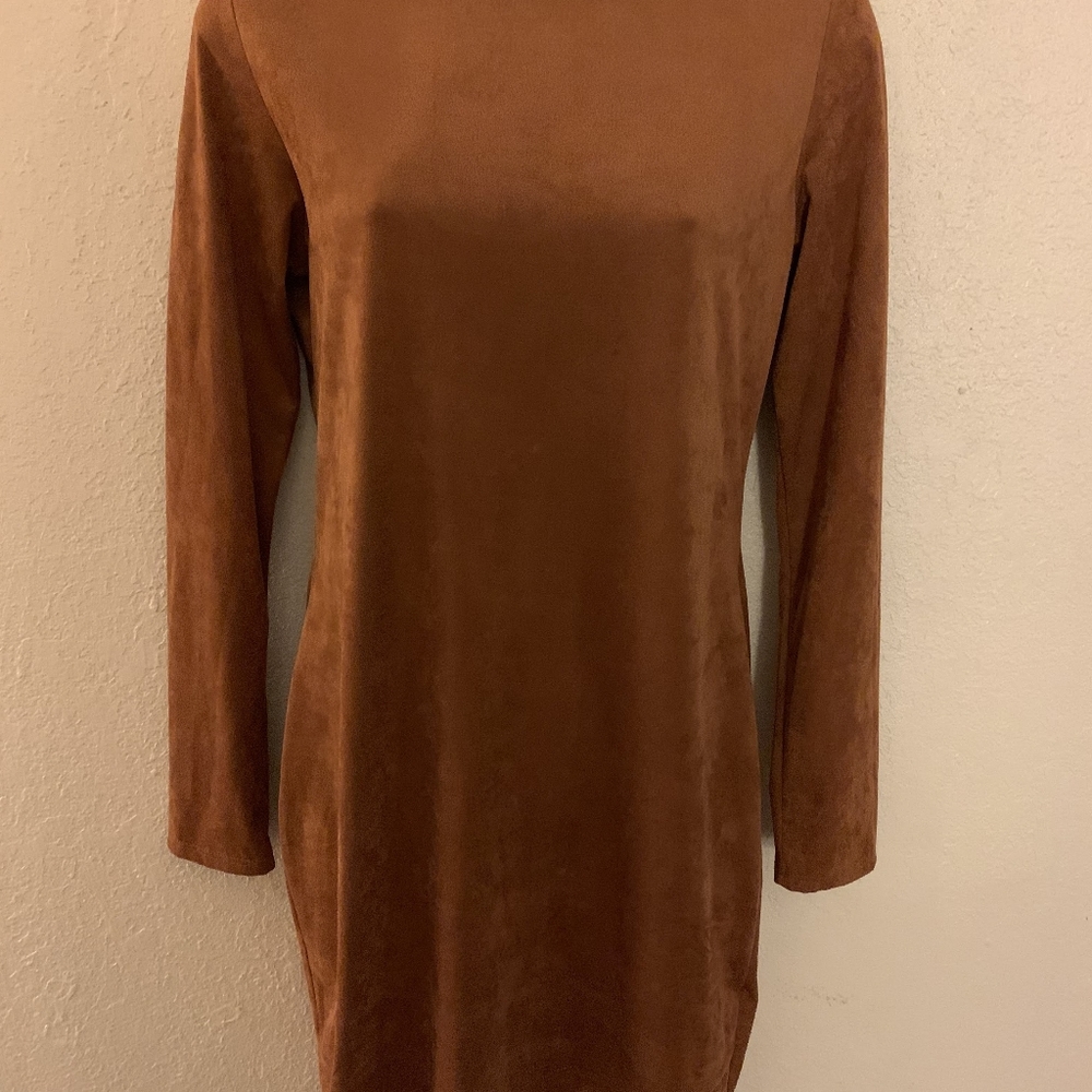 Mock suede dres